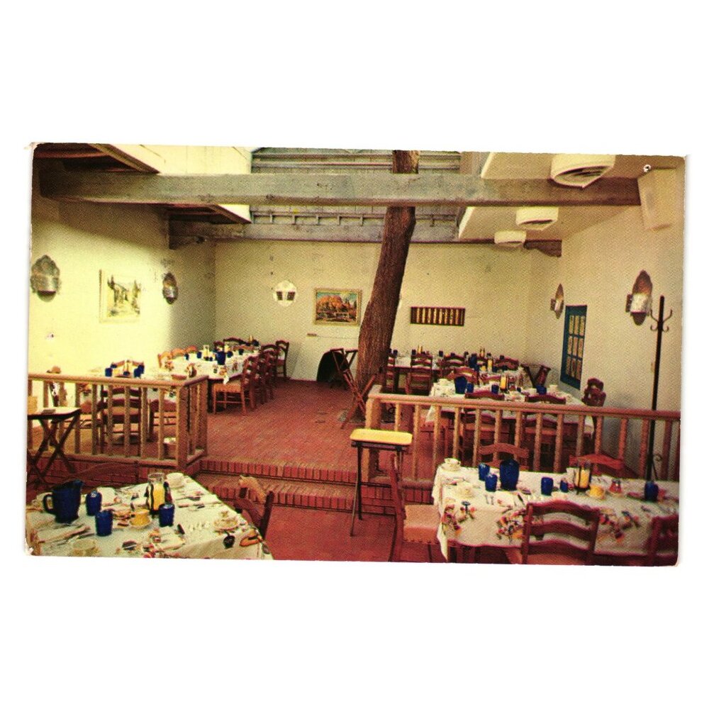 La Placita Dining Rooms Postcard Albuquerque New Mexico 1958 Vintage Collectible